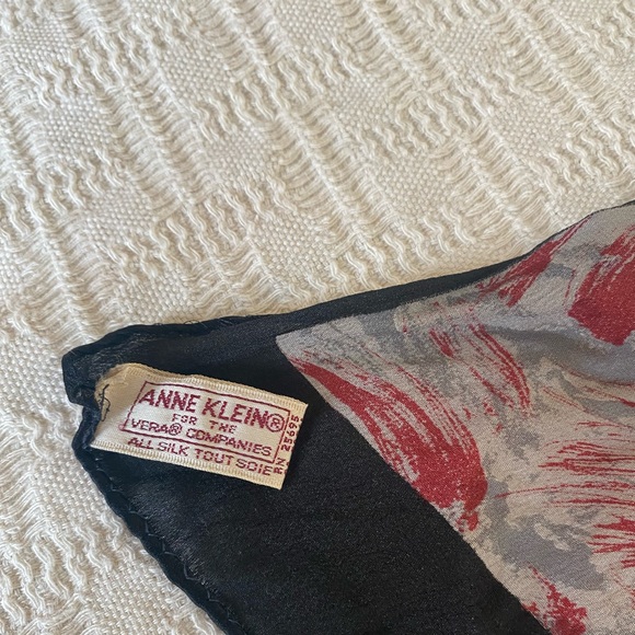Vintage Anne Klein silk scarf. - Picture 8 of 9